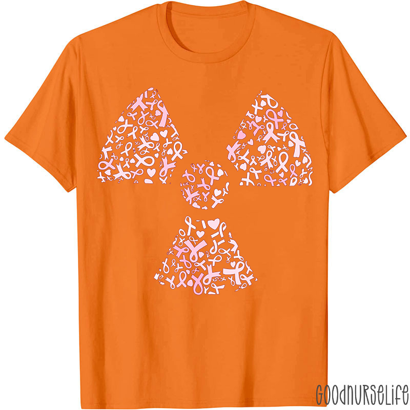 Breast Cancer Awareness Radiation Symbol T-Shirt
