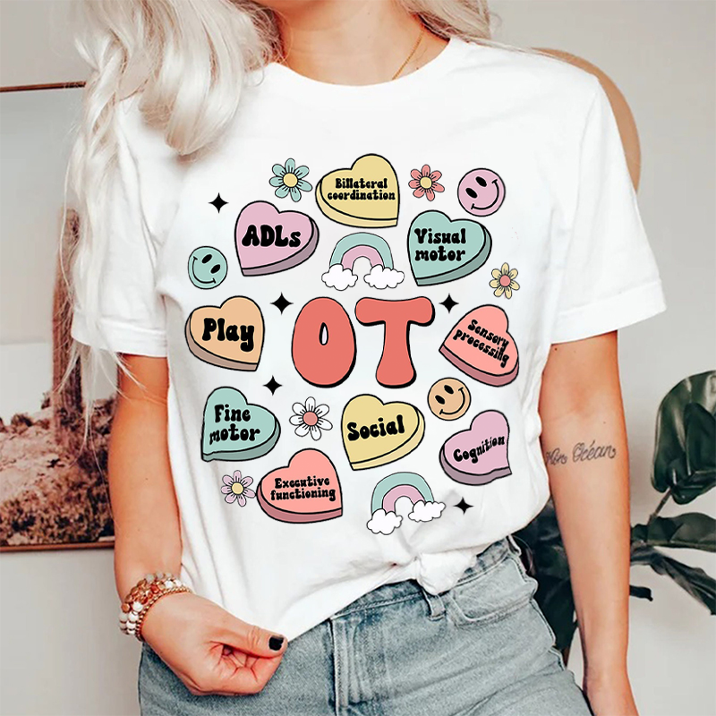 Colorful Wishes Of Occupational Therapy Nurse T-Shirt