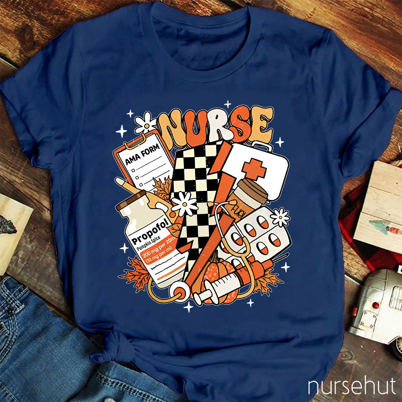Autumn Nurse Life Nurse T-Shirt