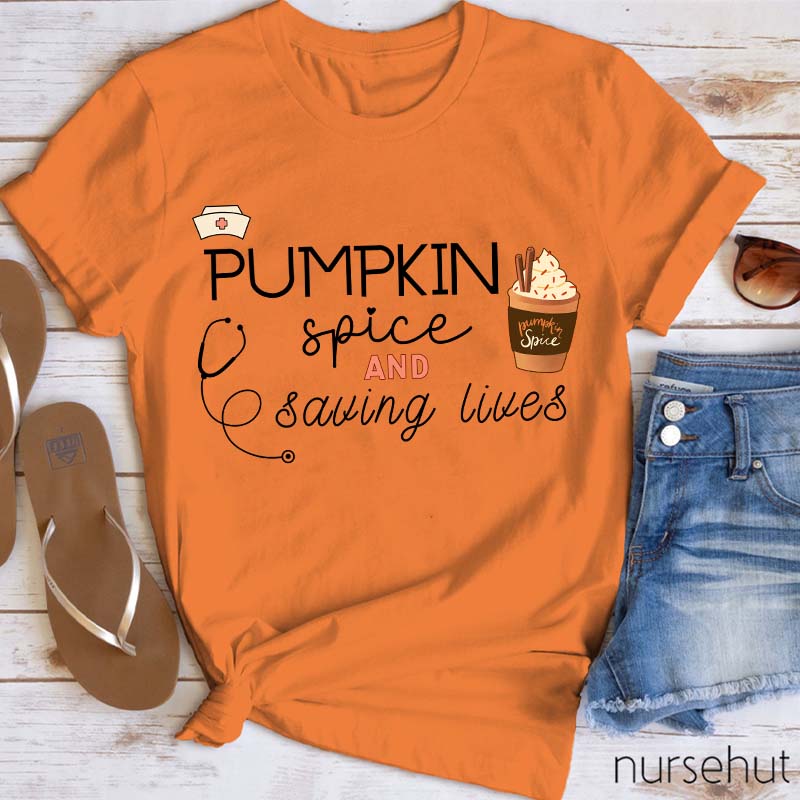 Pumpkin Spice Nurse T-Shirt