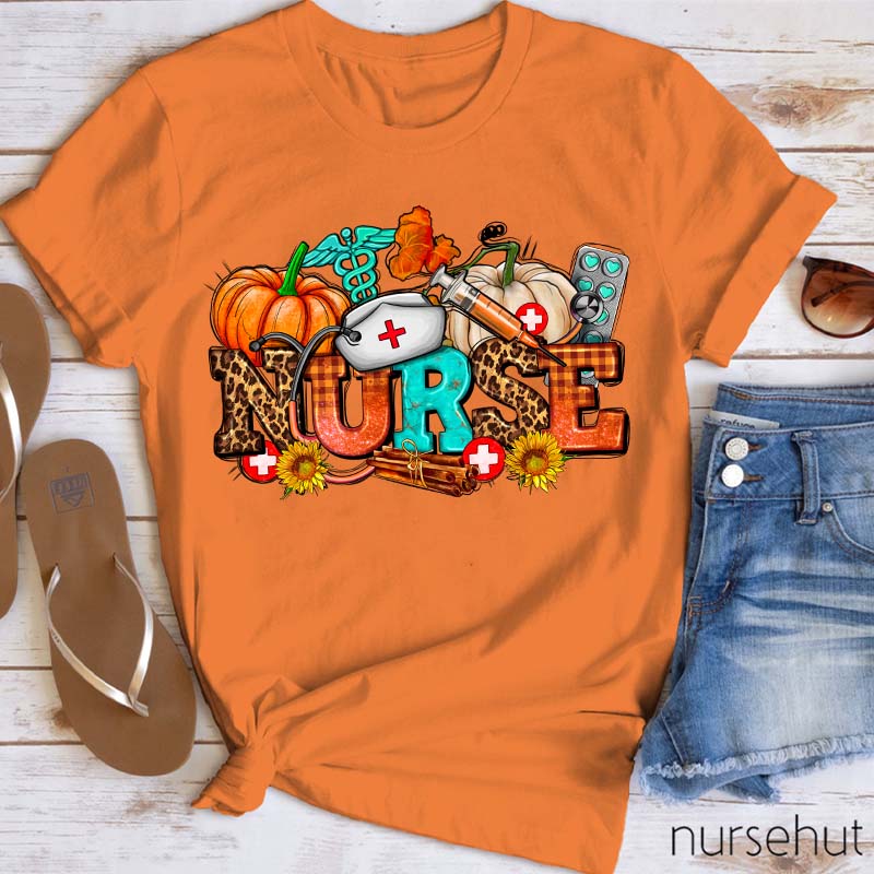 Nurse With Fall Element Nurse T-Shirt