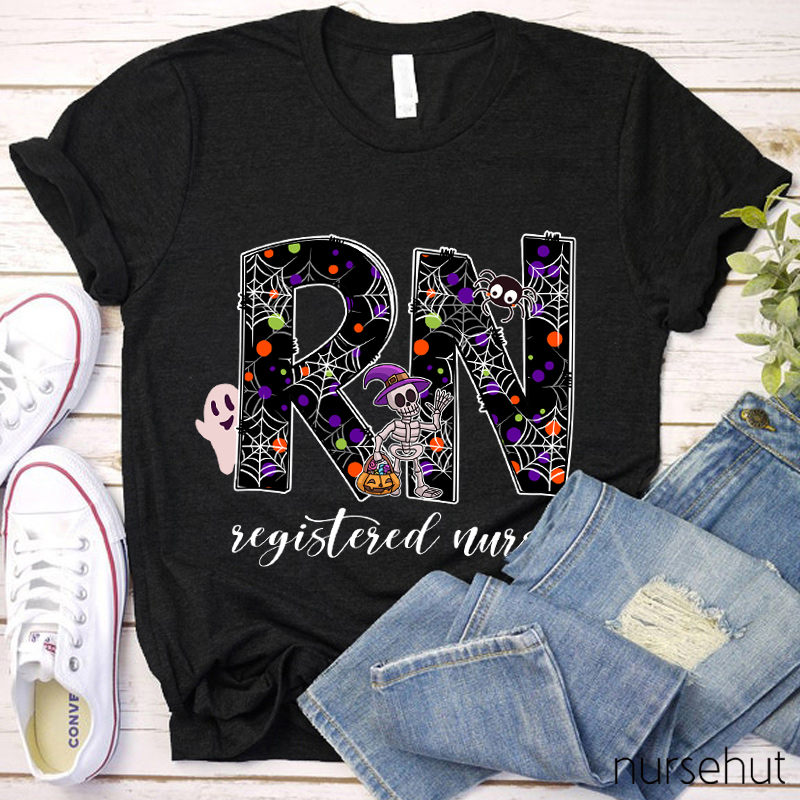 Personalized Halloween Crew Nurse T-Shirt