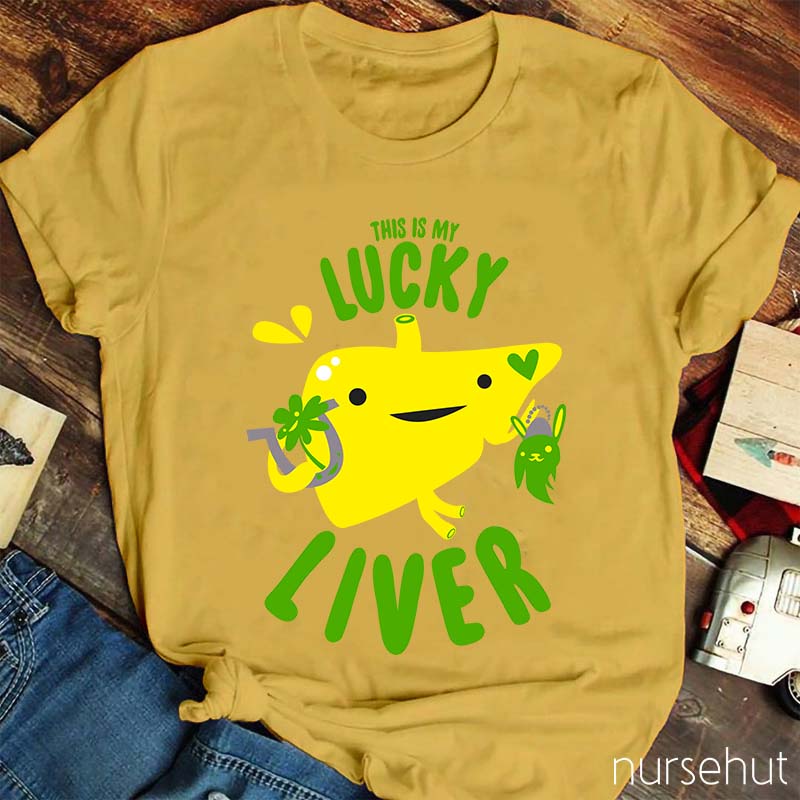 This Is My Lucky Liver Nurse T-Shirt