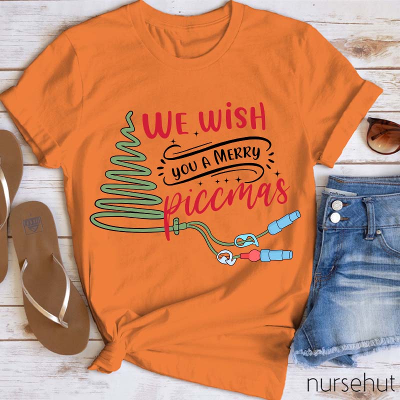 We Wish You A Merry Piccmas Nurse T-Shirt