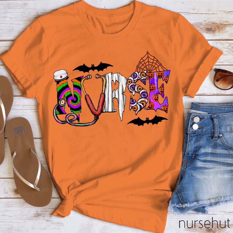 Spooky Halloween Nurse T-Shirt