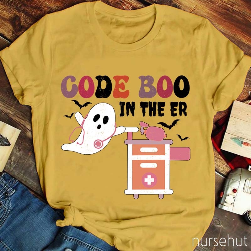 Code Boo In The ER Nurse T-Shirt