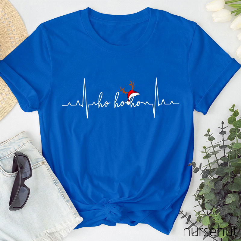 The Heart Beats Before Christmas Are Happy Nurse T-Shirt