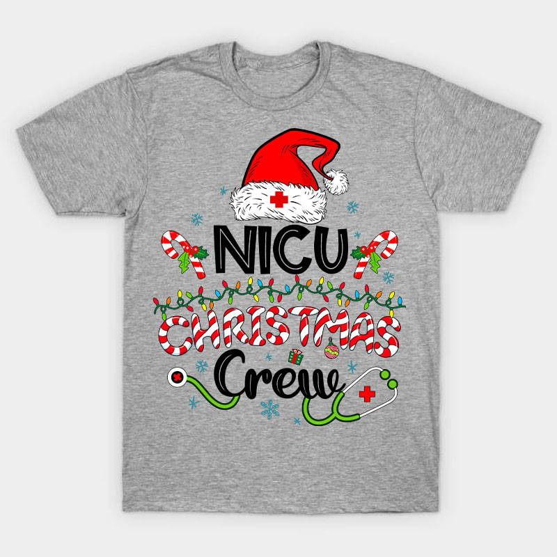 Personalized Christmas Crew Nurse T-Shirt