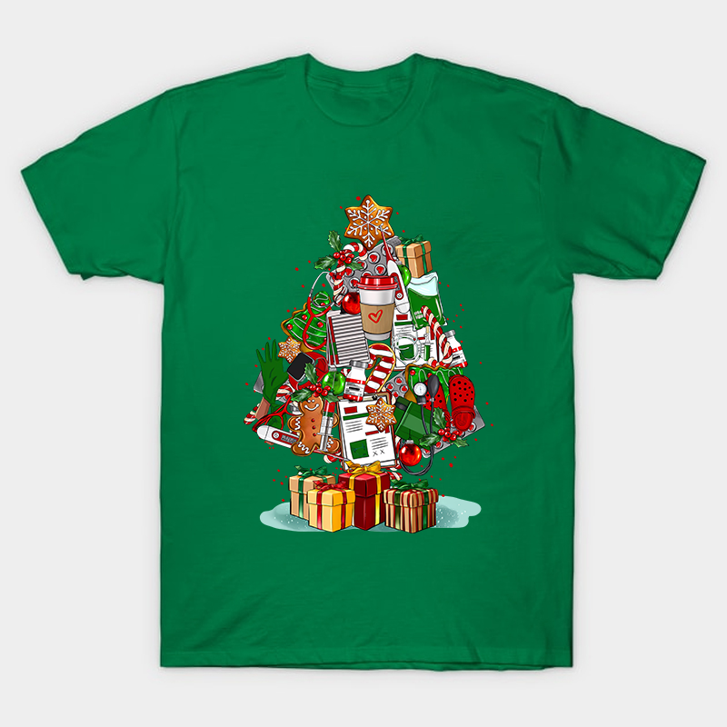 Nurse Christmas Tree Nurse T-Shirt