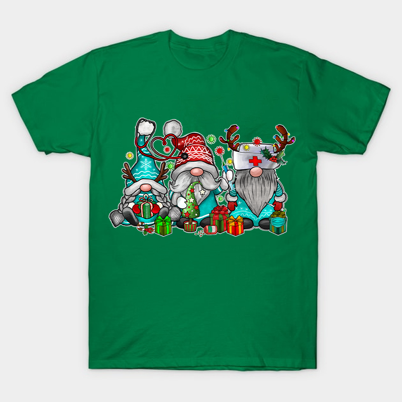 Christmas Gnome Nurse T-Shirt