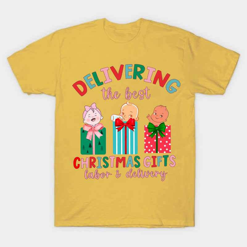 Delivering The Best Christmas Gifts Nurse T-Shirt