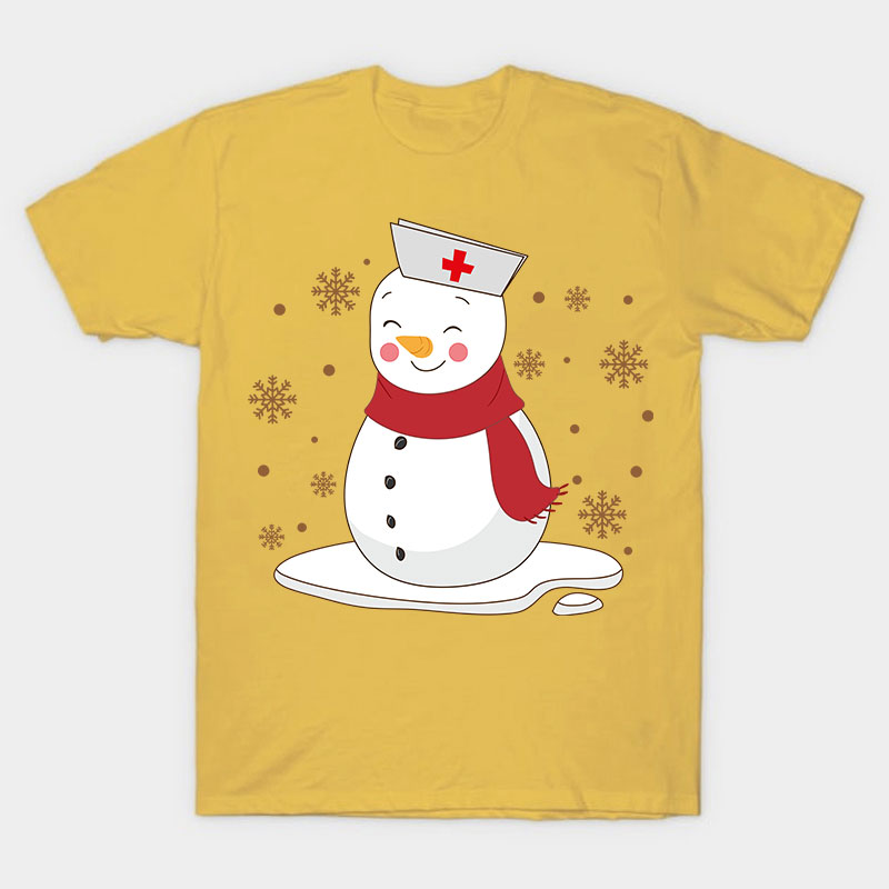 Cute Snowman Nurse T-Shirt