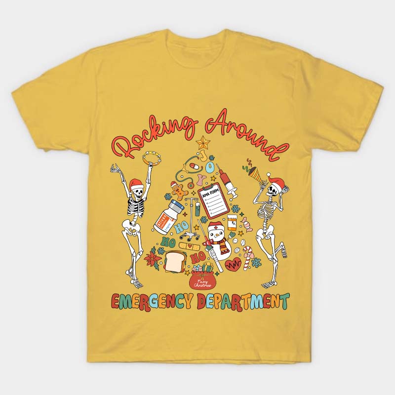 Personalized Rocking Around Nurse T-Shirt