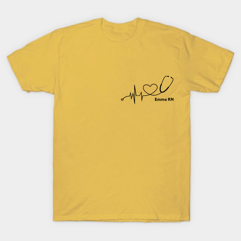 Personalized Name And Job Title Nurse T-Shirt