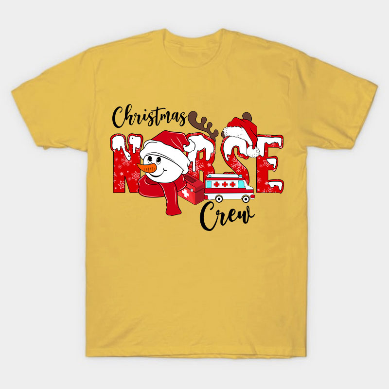 Christmas Nurse Crew Nurse T-Shirt