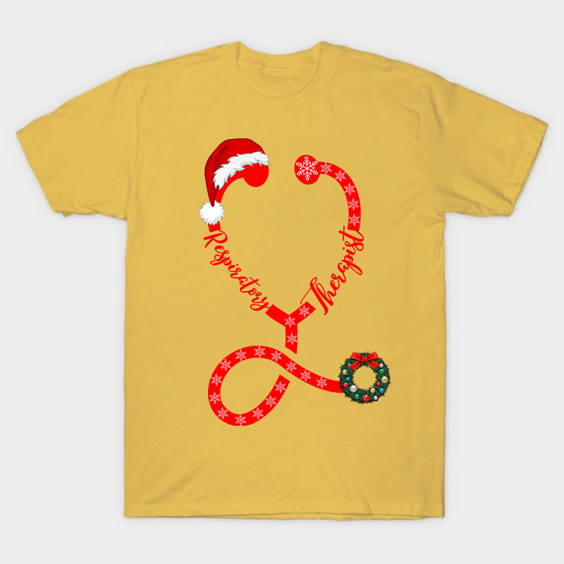 Personalized Christmas Stethoscope Nurse T-Shirt