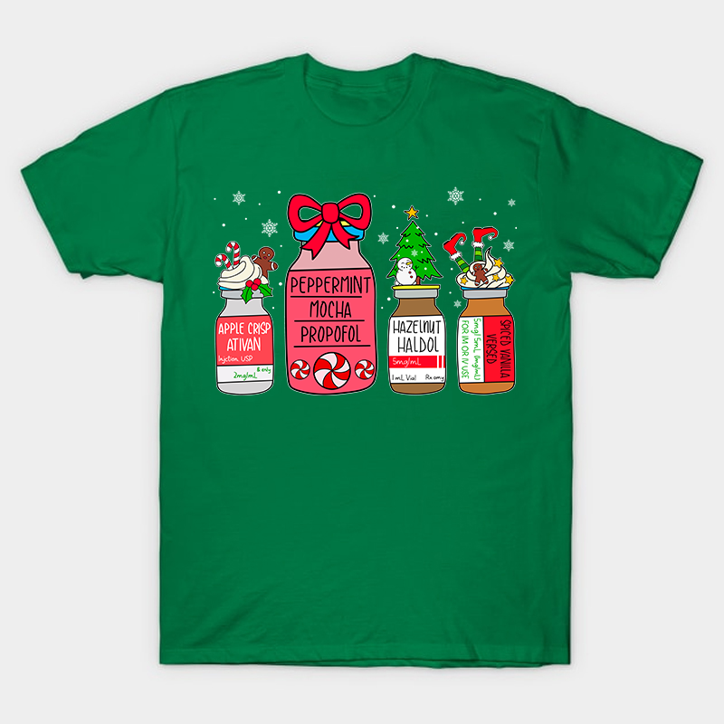 Peppermint Mocha Propofol Christmas Nurse T-Shirt