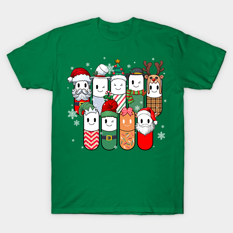 Cute Christmas Pills Nurse T-Shirt