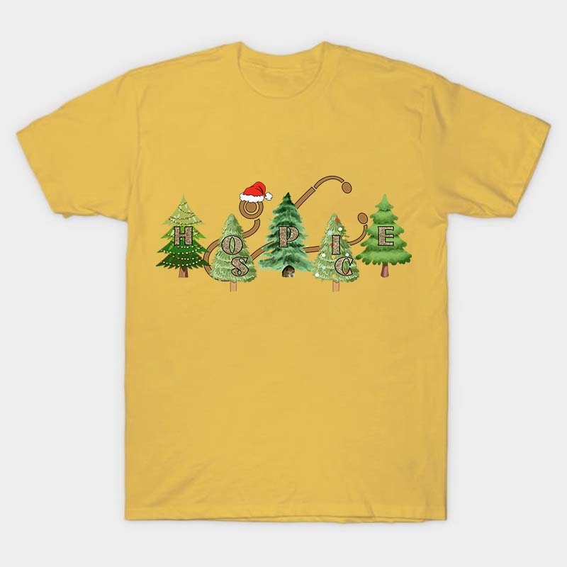Hospice Christmas Tree Nurse T-Shirt
