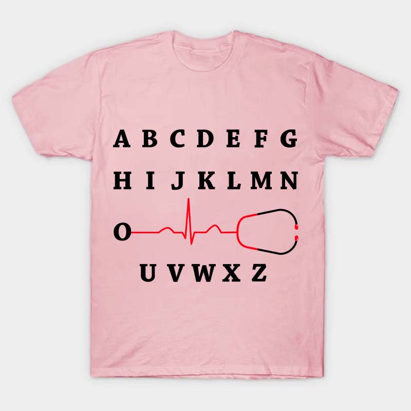 Alphabet Electrocardiogram T-Shirt