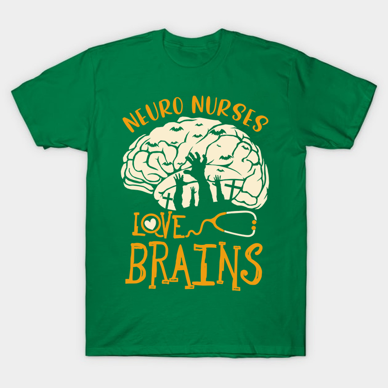 Neuro Nurses Love Brains Nurse T-Shirt
