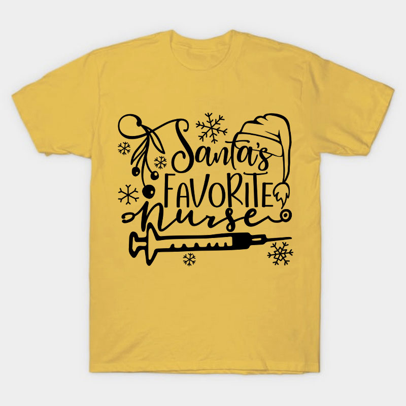 Santa's Favorite Nurse T-Shirt