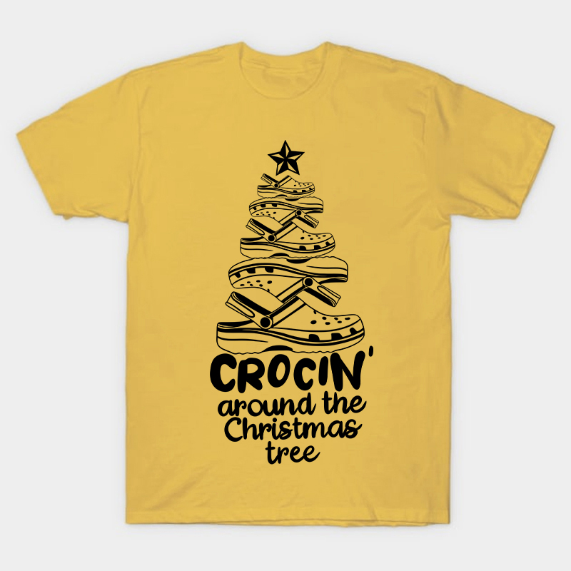 Crocin Around the Christmas Tree Nurse T-Shirt