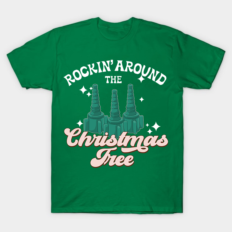 Rockin' Around The Christmas Tree Nurse T-Shirt