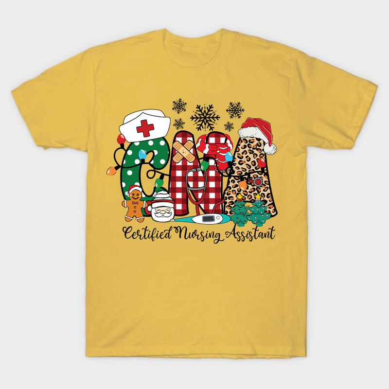 Personalized Christmas Style Nurse T-Shirt
