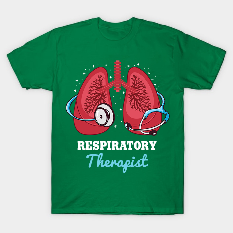 Stethoscope Around A Lung RT Nurse T-Shirt