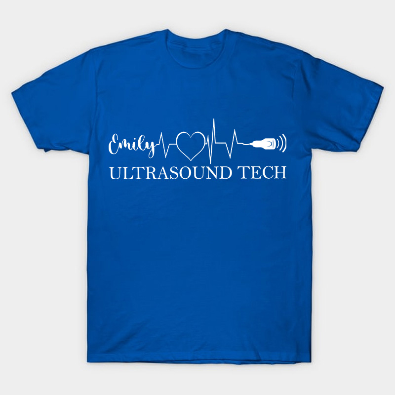 Personalized Name Ultrasound Tech Nurse T-Shirt
