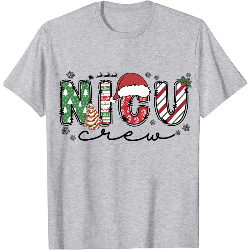 Personalized Christmas Crew Nurse T-Shirt