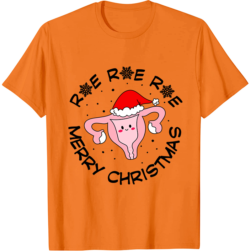 Roe Roe Merry Christmas Nurse T-Shirt