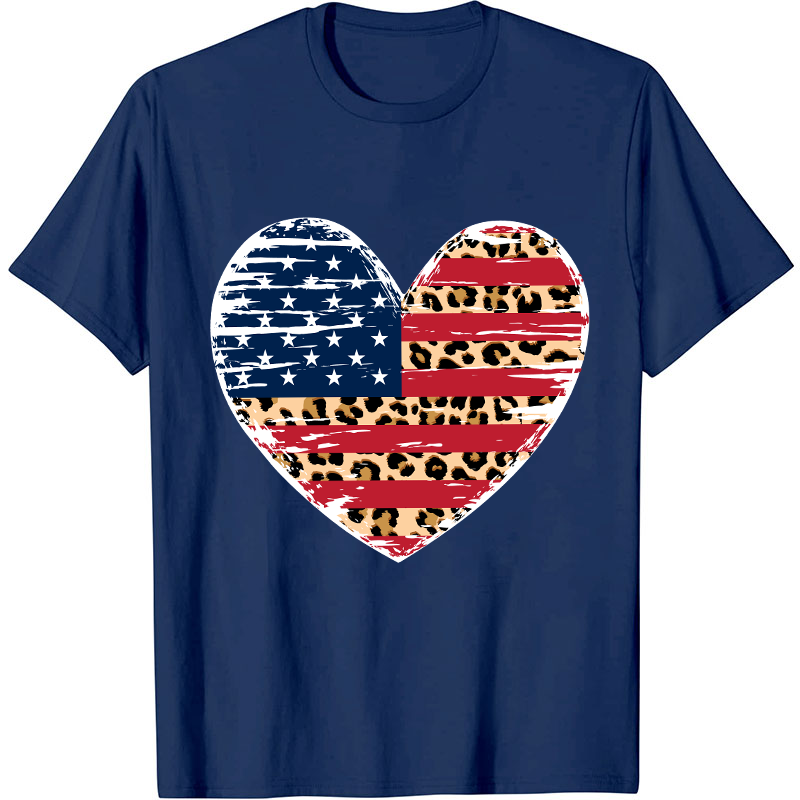 Independence Day Heart Flag Nurse T-Shirt