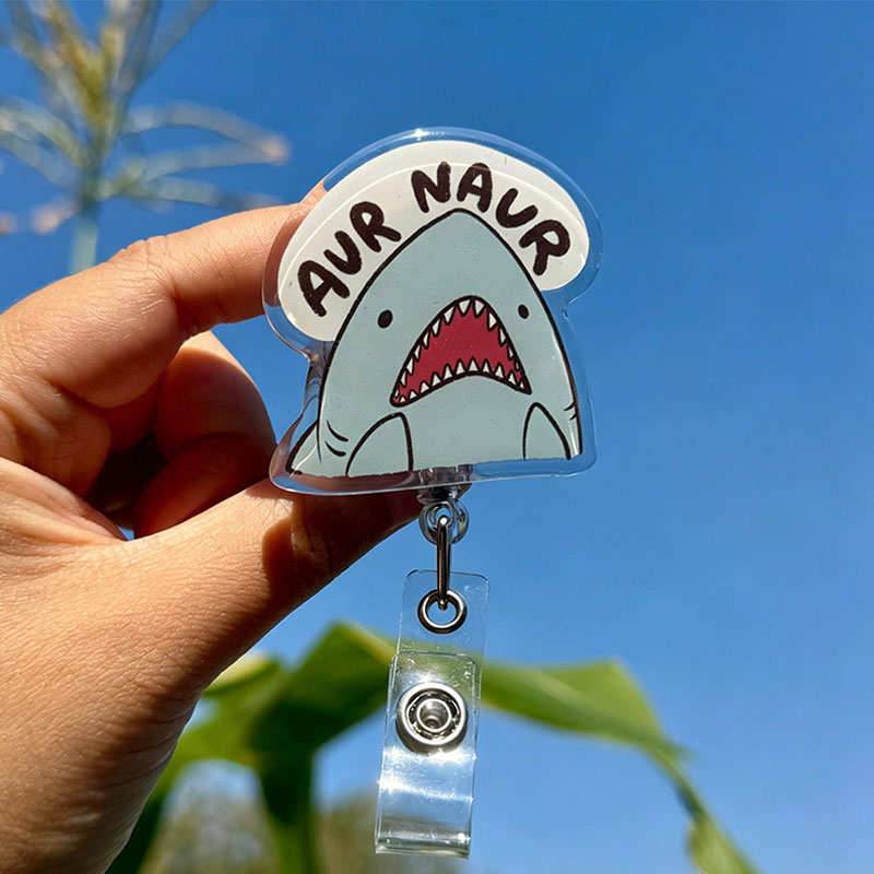 Shark Aur Naur Nurse Badge Reel