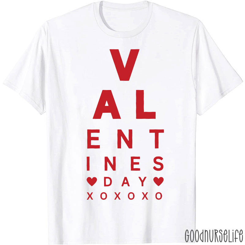 Optometrist Valentines Day T-shirt