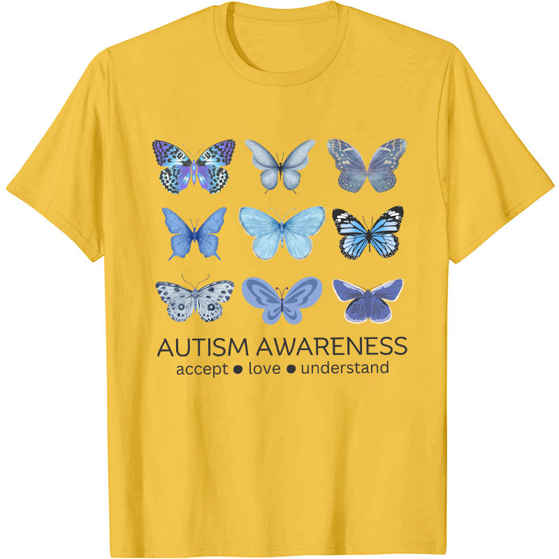 Autism Awareness Butterfly Nurse T-Shirt