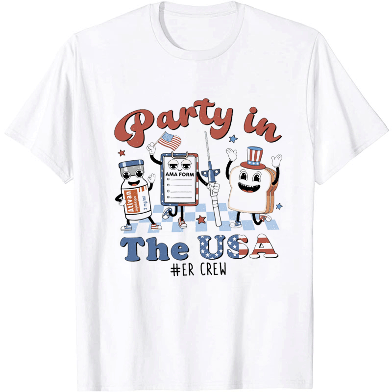 Personalized Party in The USA T-shirt