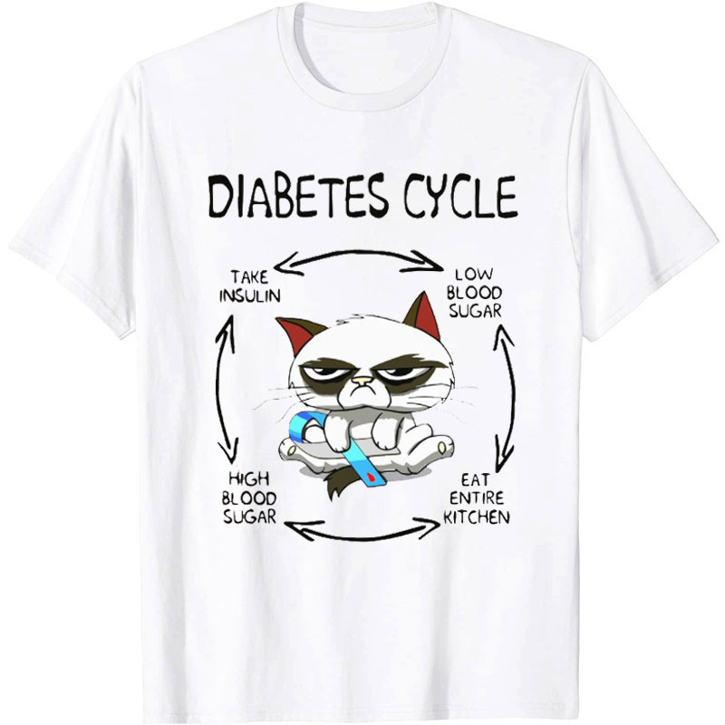 Diabetes Cycle Nurse T-shirt