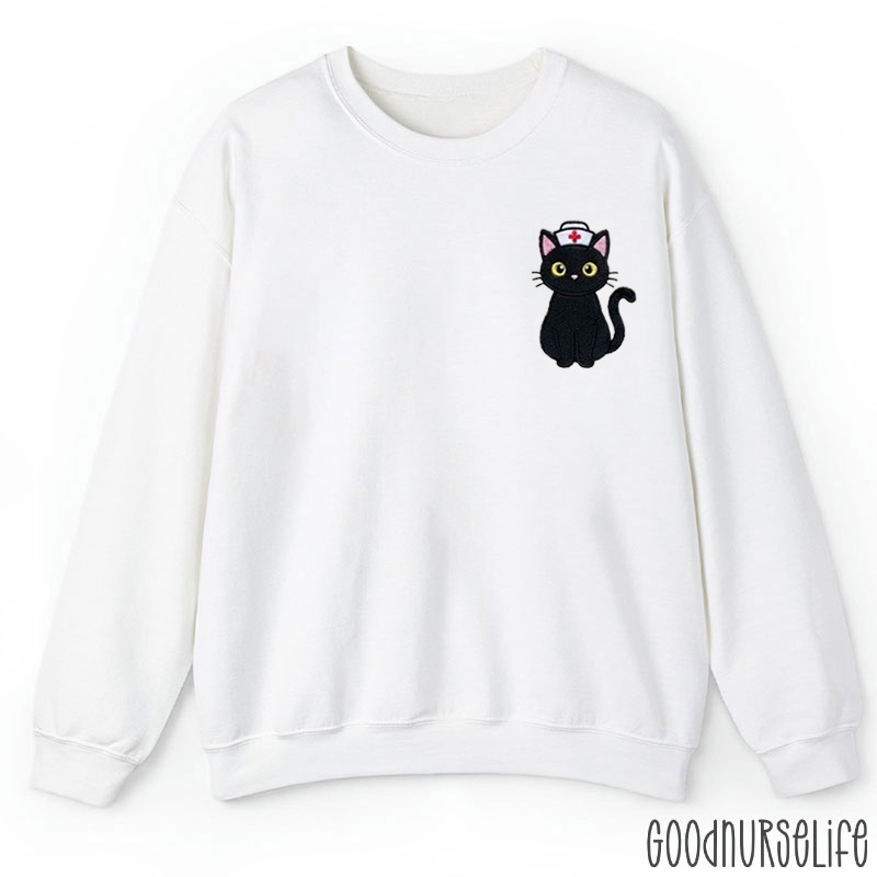 Funny Cute Nurse Cat Nurse Sweatshirt