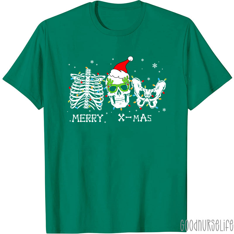 Merry X-mas Christmas Nurse T-shirt
