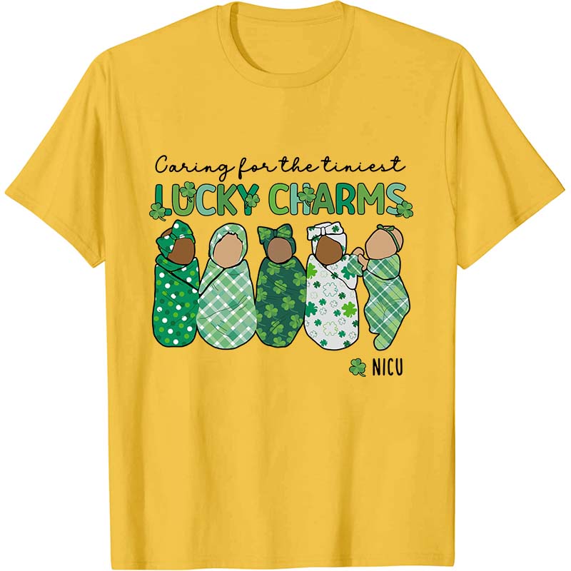 Caring For The Tiniest Lucky Charms Nurse T-Shirt