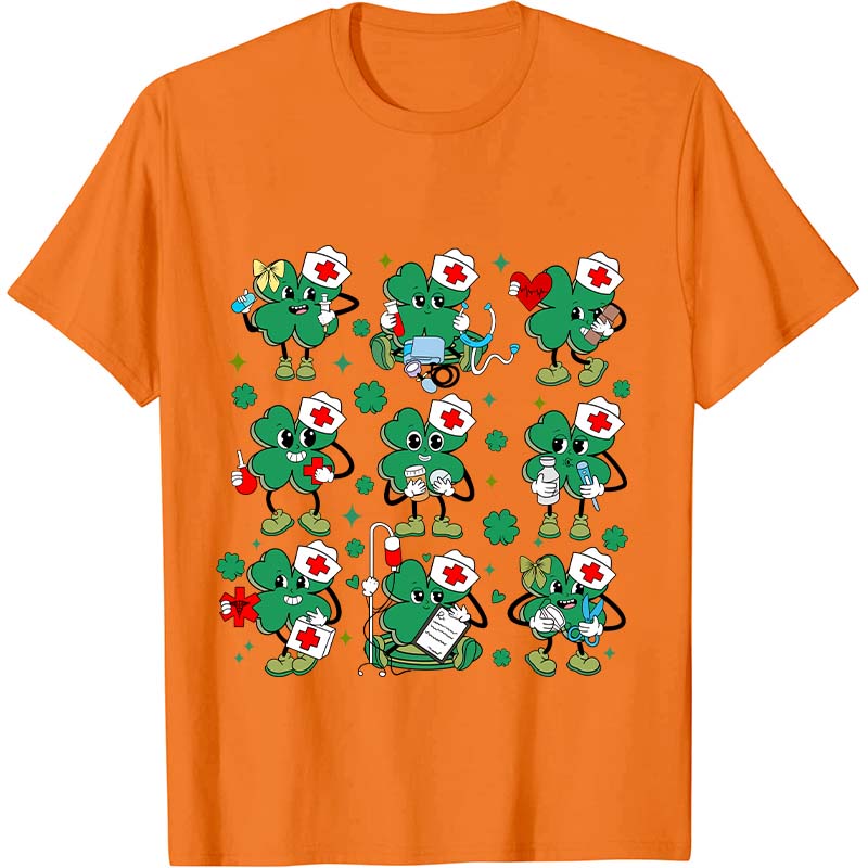 Funny Nurse Clover Nurse T-Shirt