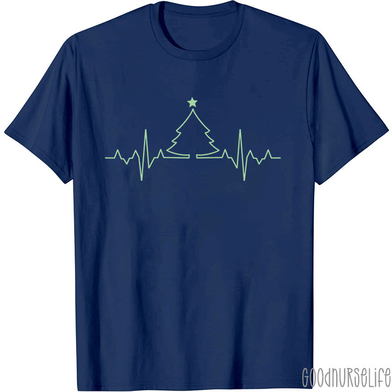 ECG Christmas Tree Nurse T-Shirt