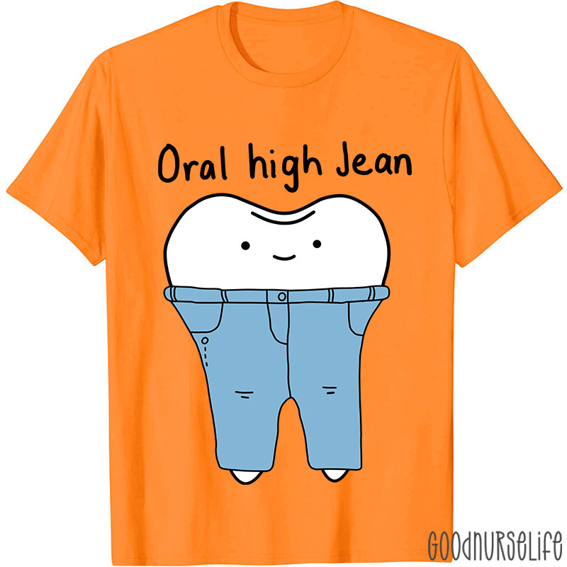 Teeth High Cut Jeans Nurse T-shirt
