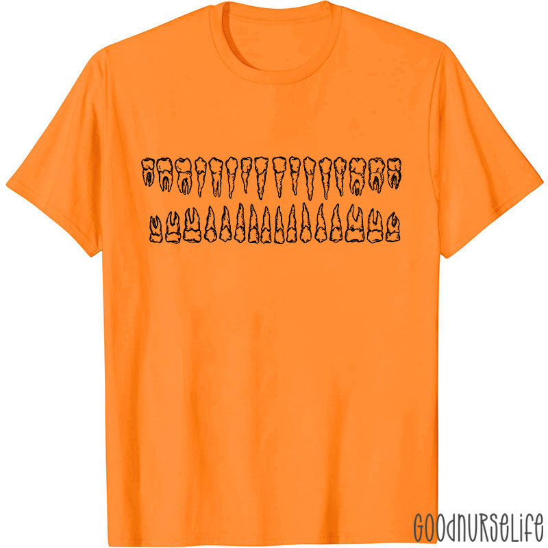 Types of Teeths Dental Nurse T-shirt