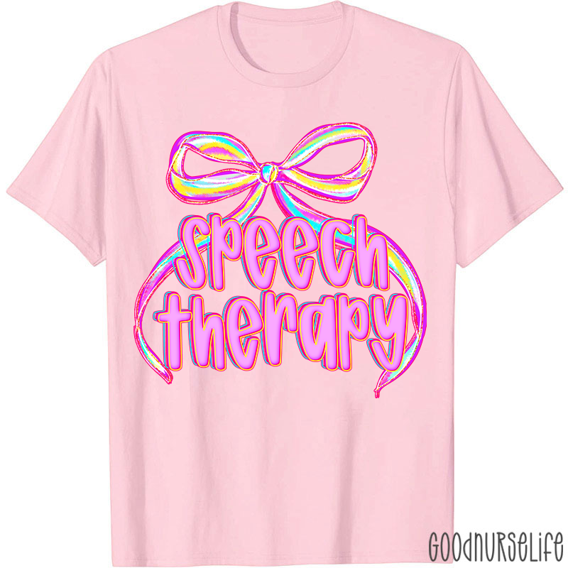 Coquette Bow Speech Therapy T-Shirt