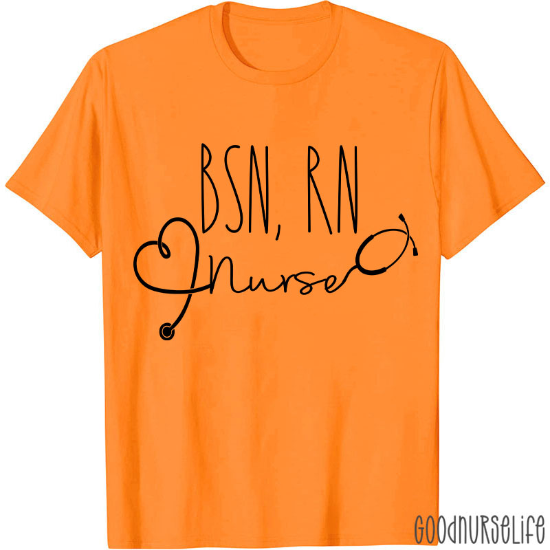 Personalized BSN RN Nurse T-Shirt