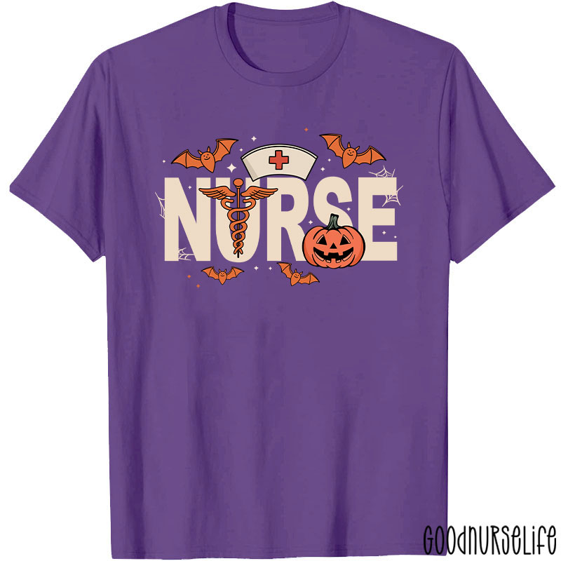 Spooky Season Halloween Nurse T-Shirt