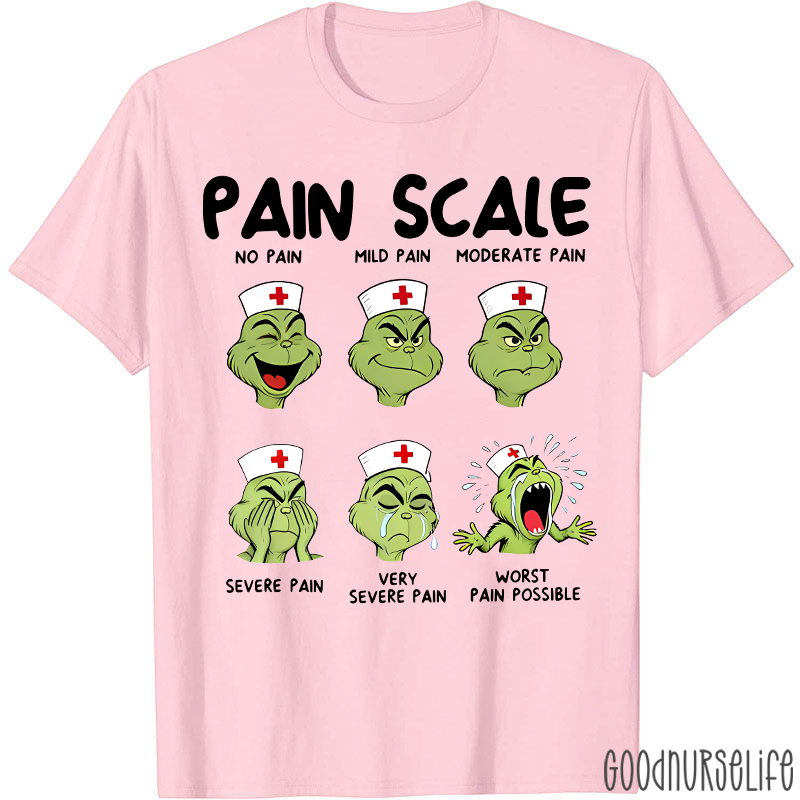 Funny Mean Nurse Pain Scale Nurse T-Shirt